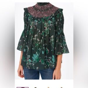 Tuckernuck Jaguar Garden Marion Blouse medium